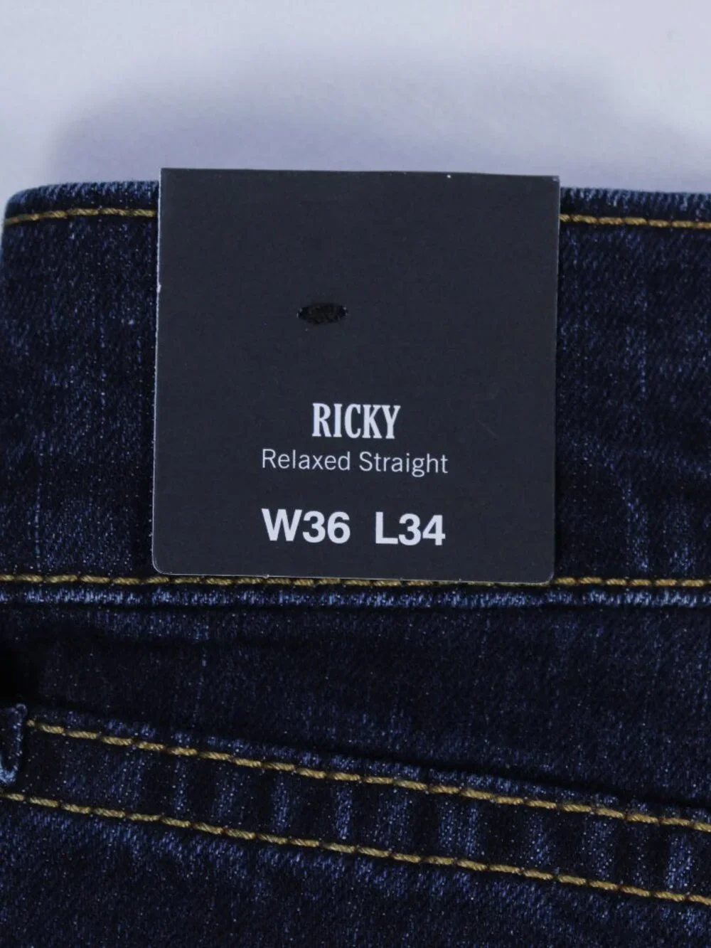 True Religion Ricky Straight Leg Jeans for Men - Dark Blue - NWT - Size 36